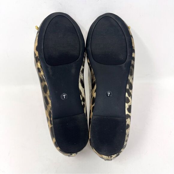 Chico’s Platino Leopard Travel Ballet Flats, size 7, like new - Picture 4 of 9